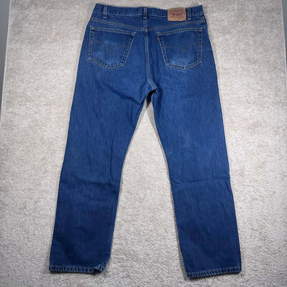 Levis 505 Regular Straight Leg Jeans Mens 40x32‎ Medium Wash Blue Denim 505-0216